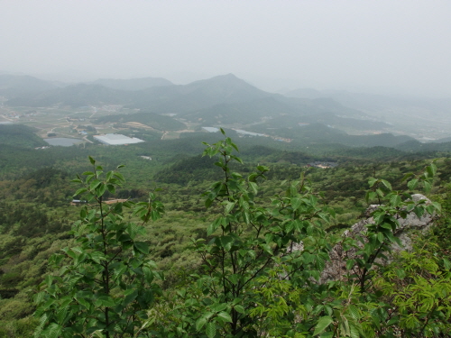  달마산에서 내려다 본 서해안 풍경