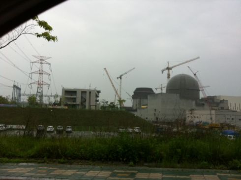 2011년 5월 30일 건설 중이었던 신고리 핵발전소 3·4호기.