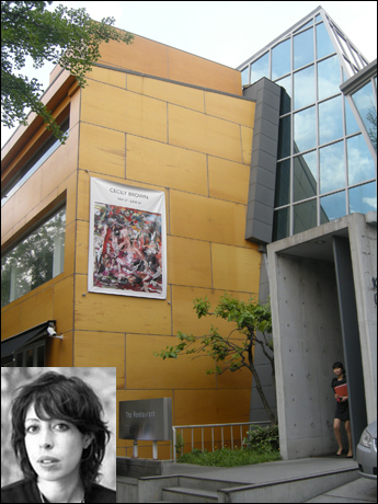 소격동 국제갤러리 본관입구. 세실리 브라운전은 신관에서 열린다. 작가 세실리 브라운(아래)  
