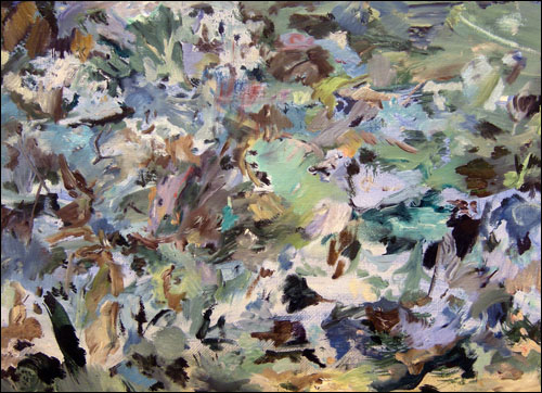 'Untitled' Oil on linen 31.8×43.2cm 2008-2010. Courtesy of Cecily Brown and Kukje Gallery