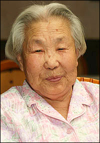 일본군 위안부 피해자인 고 이복순 할머니.