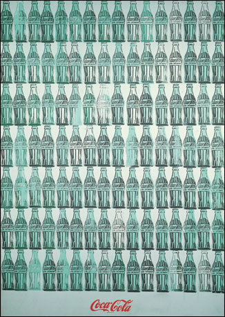 앤디 워홀(Andy Warhol 1928-1987) I '녹색 코카콜라 병(Green Coca Cola Bottles)' 캔버스에 합성 폴리머, 실크스크린 잉크, 흑연 209×145cm 1962. ⓒ The Andy Warhol Foundation for the Visual Arts, Inc. SACK, Seoul, 2011 
