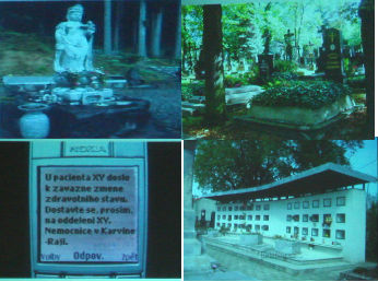 　고호리요셉(？堀ヨゼフ) 선생님이 발표에서 사용하신 사진입니다. 왼쪽 위부터 시계 방향으로 1. 일본 사람의 고급(?) 무덤, 2. 체코의 옛날 무덤, 3. 체코에서 현재 사용되는 납골당, 4. 이메일로 도착된 사망 소식.