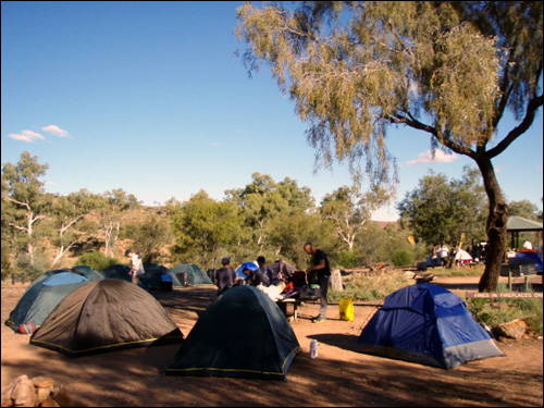  첫 번째 캠프 모습. 텐트는 2인용이었다.