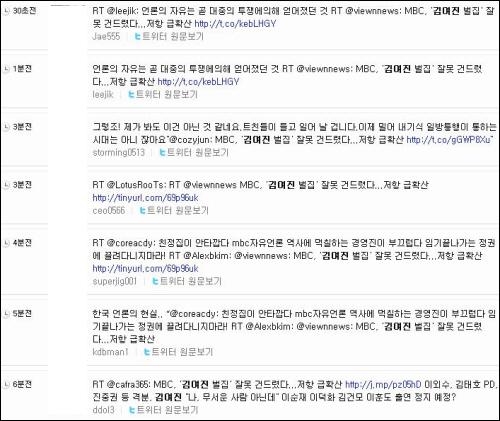 김여진씨 출연금지에 대한 트워터를 통해 비판이 확산되고 잇다. 