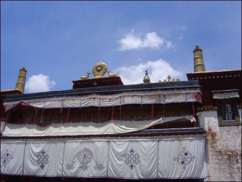 티베트 최대 불교대학 세라사원. 한때 5000여 명의 승려들이 수행을 하고 있었다.