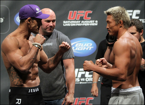  벨포트(왼쪽)는 챔피언 실바를 제외하면 UFC 미들급에서 가장 위협적인 타격가다.