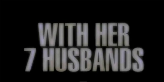  그녀의 일곱 남편을 소개하는 영상에 쓰인 화면 중 일부