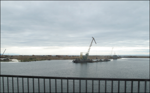 프리바이칼 지경의 바이칼 항구가 건설 중이다.  