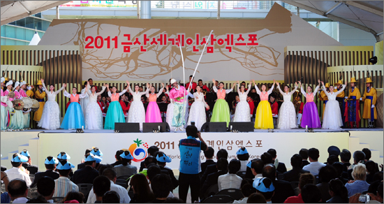  '2011금산세계인삼엑스포' 개막식 축하공연.