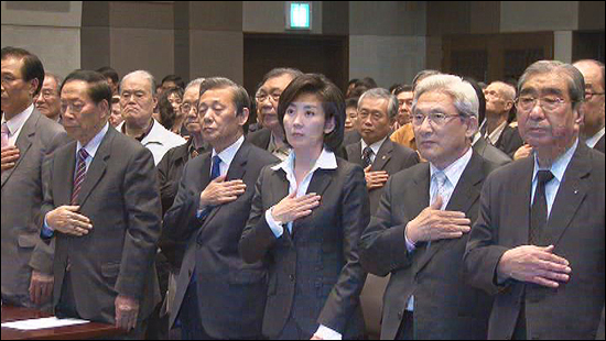 12일 오후 나경원 한나라당 서울시장 후보는 복지포퓰리즘추방 국민운동본부가 주최한 '8.24 서울 시민의 힘' 출범식에 참석했다.