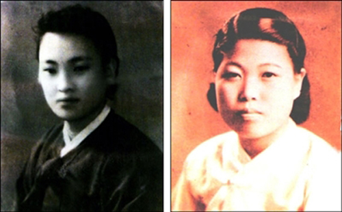 김복선 할머니와 황금주 할머니의 젊은 시절. 역사가 이 아름다운 처녀들을 일본군인들의 성 노예로 몰았다. 