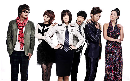  MBC 수목드라마 <나도, 꽃!>의 주요 출연진들. 왼쪽부터 조민기, 서효림, 이지아, 이기광, 윤시윤, 한고은