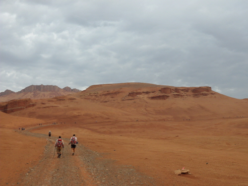 실크로드의 일부인 고비사막 트루판 지역.