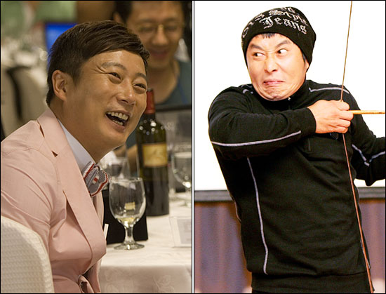  이수근(왼쪽)과 김병만(오른쪽)이 12월 1일 개국하는 종편 JTBC의 버라이어티 <상류사회>의 메인 MC가 됐다. 

