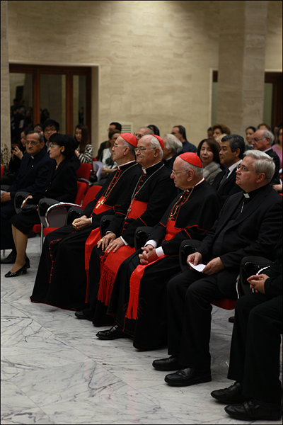 <울지마 톤즈> 시사회에는 베르토네 국무원장 등 교황청 주요 인사들과 추기경들이 참석했다. 