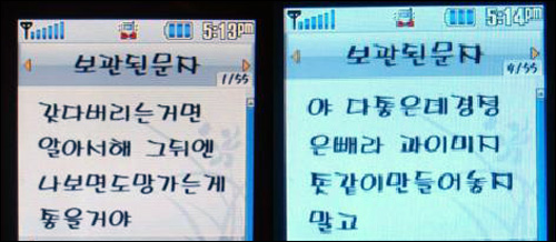 등록금 인상에 합의했던 후보, 해외 호화 간부 수련회에 다녀 온 후보, 확대운영위원회에 일반 학생 참관을 막았던 후보, 촛불 집회 참가 호소 포스터를 학생들이 보는 눈앞에서 찢어버린 후보에 대한 비판을 했다는 이유로 같은 과 '친구'들이 나에게 보내온 문자다.