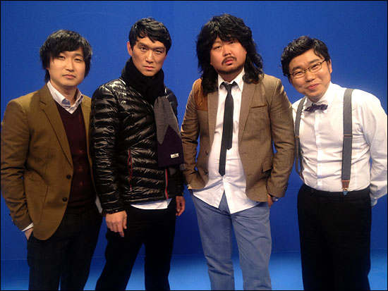  MBC 개그 프로그램 <웃고 또 웃고>의 새 코너 '나는 하수다'의 출연진들. 왼쪽부터 조현민, 고명환, 신동수, 유상엽.