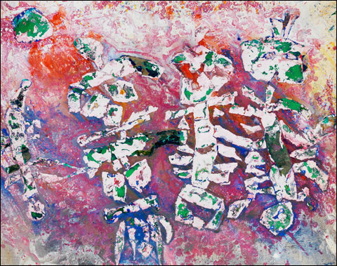 남관 I '봄날의 피에로' 캔버스에 유채 72×90cm 1989 
