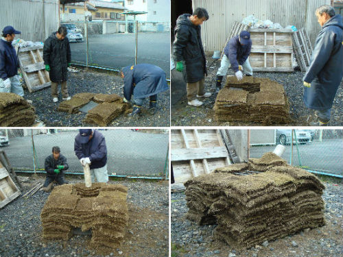 　　본격적인 산신제 준비는 장로 제관 집에 임시 아궁이를 만드는 것으로 시작합니다. 이곳에서는 예로부터 잔디로 만듭니다. 요즘은 마을 옆에 있는 골프장에서 잔디를 얻어다 만듭니다.