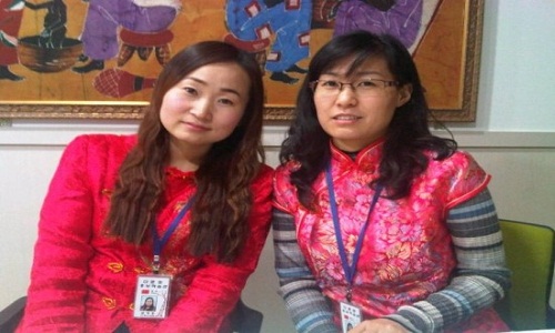 안산 다문화 홍보학습관 중국어 회화 동아리 강사 김명홍(32·왼쪽), 성금수(35)씨.