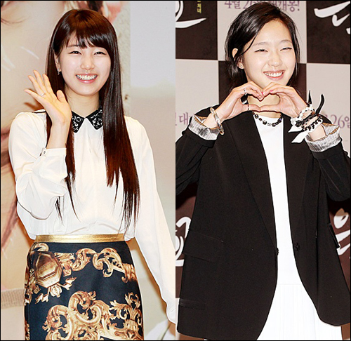 수지와 김고은 JYP 엔터테인먼트와 장인엔터테인먼트에 소속된 수지와 김고은이 앞으로 어떻게 성장해 나갈지 관심이 모아지고 있다. 
