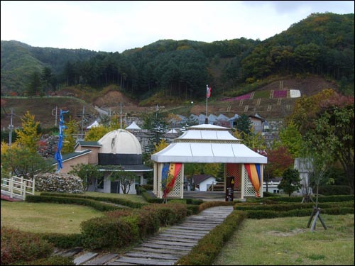 경기도 남양주시 수동면의 몽골문화촌.