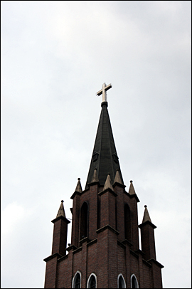 교회 십자가 사진