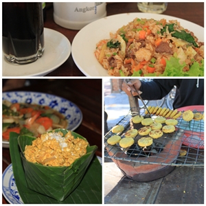 
2달러짜리 볶음밥, 캄보디아 전통음식 아목, 길거리 간식