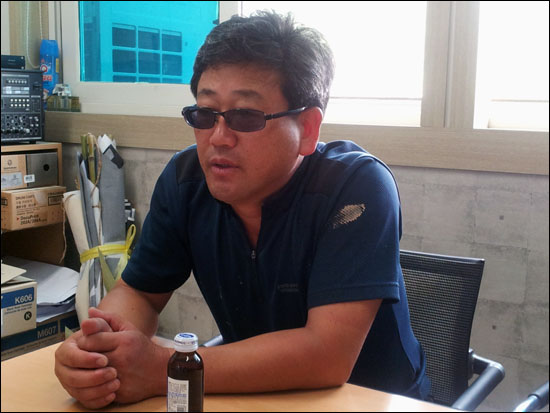 김정호 '영농법인 봉하마을' 대표가 친환경 농사에 대해 이야기하고 있다. 