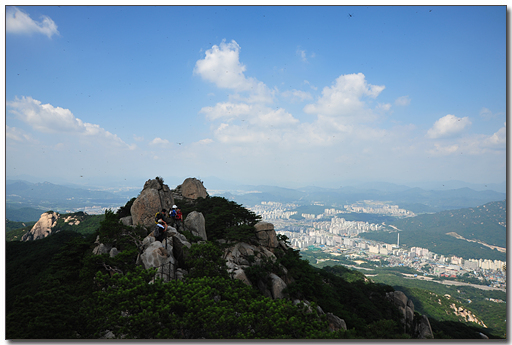  Y계곡 정상에서 바라본 풍경