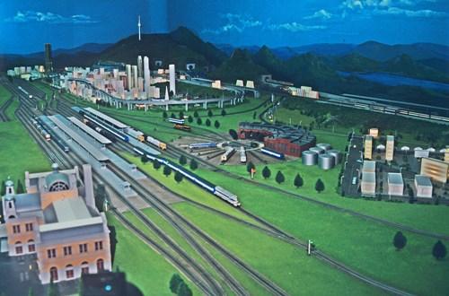 의왕 철도박물관의 모형철도 디오라마