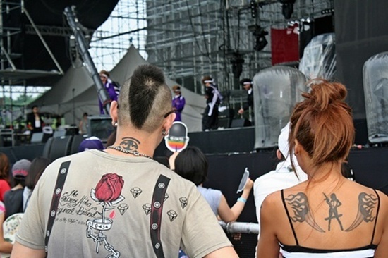  2010 펜타록페 공연 당시 참가자들의 코스프레 모습