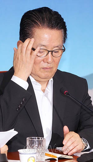 박지원 민주통합당 원내대표. (자료사진)