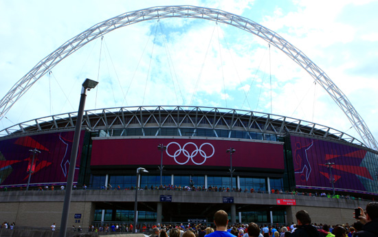  런던올림픽 남자축구 조별예선 한국과 가봉의 경기가 열린 웸블리스타디움
