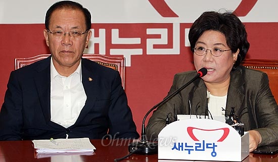 이혜훈 새누리당 최고위원(오른쪽)