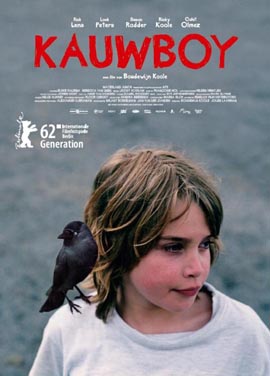  2012베를린국제영화제 출품돼 신인감독상을 수상한 영화 <카우보이> 포스터. 참고로 Kauw는 네델란드어로 까마귀를 뜻한다.