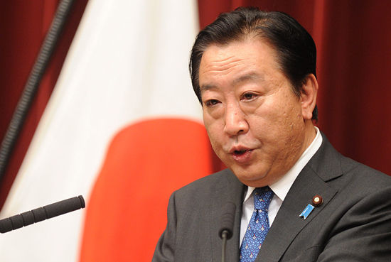 지난 8월 10일 노다 요시히코 일본 총리가 이명박 대통령의 독도 방문에 항의하는 기자회견을 하고 있다. 