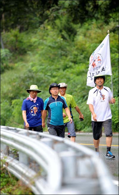  황산벌 전적지로 가는 길