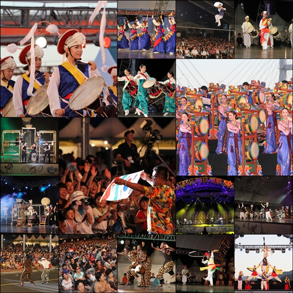 올해 사천세계타악축제 주요장면. 