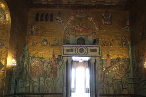 황금의 방 남쪽 벽면의 그림