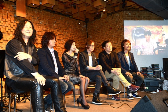  14일 오후 서울 마포구 서교동 클럽 에반스에서 열린 KBS 2TV <탑밴드2> 기자간담회에 참석한 장혜진