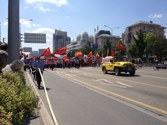 중국 쟝수(江蘇) 성 난퉁(南通) 시에서의 반일 시위