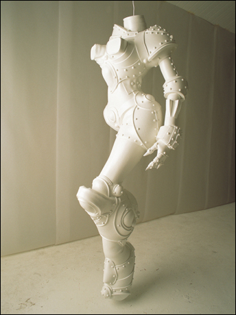 이불 I '사이보그1(Cyborg W1)' Cast silicone polyurethane filling paint pigment 185×56×58cm 1998. Collection: Artsonje Center Courtesy: Studio Lee Bul Photo: Yoon Hyung-moon 
