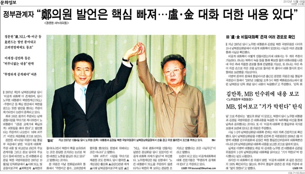 문화일보 2012년 10월9일자 3면