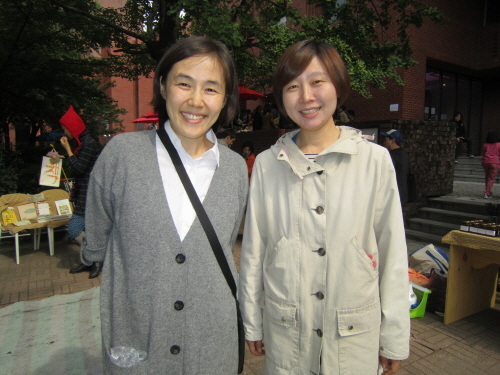 여성환경연대 이보은(왼쪽)과 10년후연구소 대표 송선희(오른쪽)씨