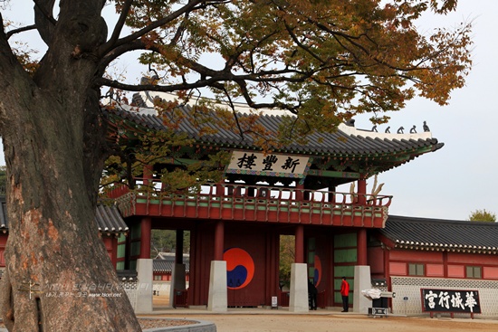 수원 화성 행궁 신풍루 정조대왕이 수원 화성 행차시 드나들었던 '수원행궁' 입구 신풍루 모습