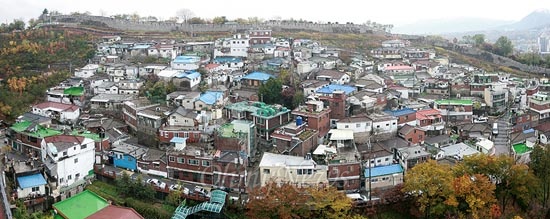 지난 5일 오후 서울시 성북구 한성대에서 바라본 장수마을 전경.