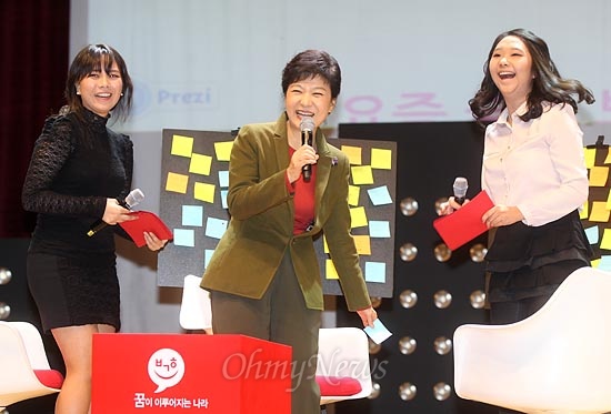 한국대학생포럼은 지난 2012년 12월 15일 당시 박근혜 새누리당 대선후보 초청 토크쇼를 개최한 바 있다.