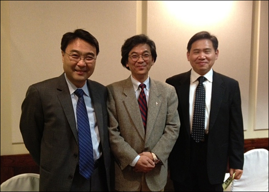 행사를 참석한 김정호, 장호준, 한병철 목사 (왼쪽부터)
